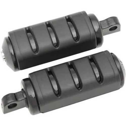 Kuryakyn 7561 Black Trident Large Foot Pegs for Harley Male Mount Application