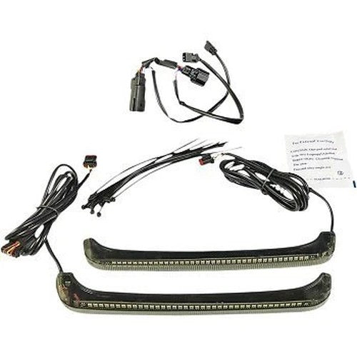 Custom Dynamics Smoke Amber LED Low-Profile Bagz Accent Lights 14-21 Road King