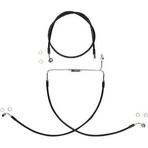 Magnum Shielding SBC1307-25 Black +6" XR Extreme Response Brake Line Kit