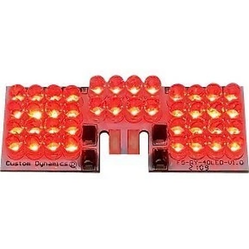 Custom Dynamics GEN-FT-R-D Red Dual Intesity LED Rear Fender Tip Board