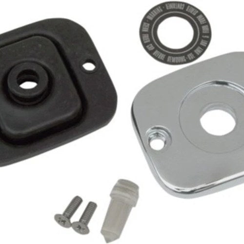 V-Factor 45458 Chrome Front Master Cylinder Lid for Harley Softail Dyna