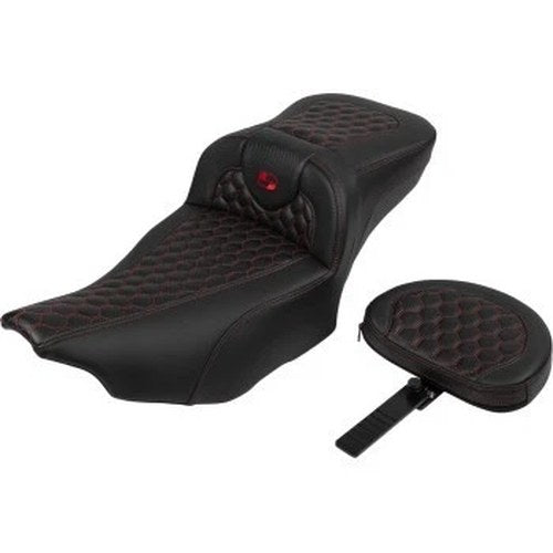 Saddlemen 823-07-190B4 RoadSofa Seat Extended Reach w Backrest for 23-24