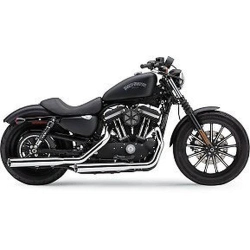 Cobra 6031 Chrome 3" Slashcut Slip-On Mufflers for 14-22 Sportster