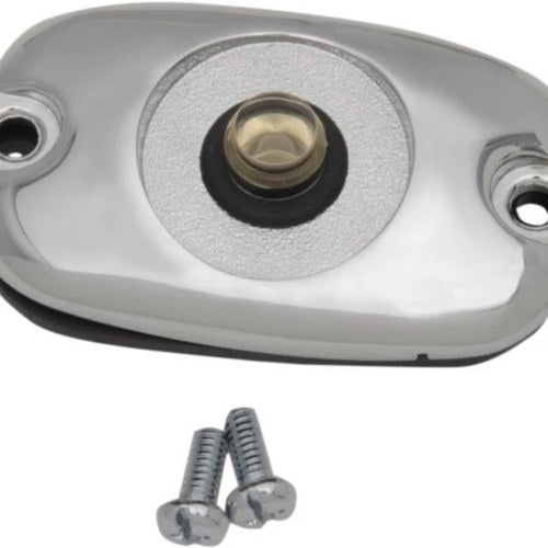 Drag Specialties 1731-0542 Chrome Rear Brake Master Cylinder Lid - Touring 99-04