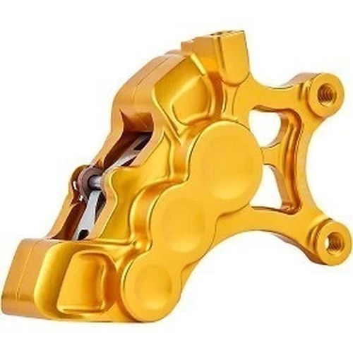 Arlen Ness 02-204 Gold 6-Piston Caliper for 14" Brake Rotor