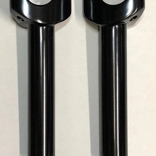V-Factor 41005 Satin Black 6" Straight Handlebar Risers for Harley Softail
