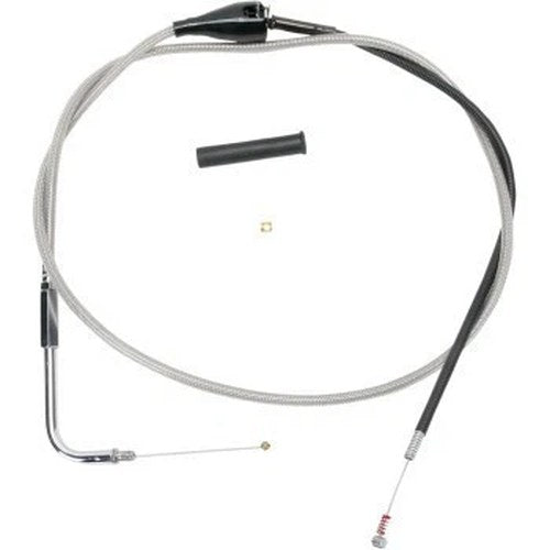 Drag Specialties 0651-0654 Stainless Braided Idle Cable