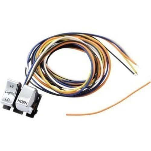 Drag DS-272257A Chrome Hi / Lo Beam Dimmer & Horn Switch for Harley 82-95