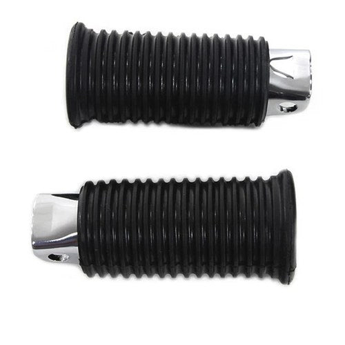 V-Twin 27-1225 Rubber Driver Footpegs for Harley Female Mount