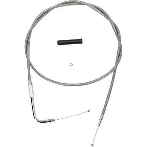 Drag Specialties 0650-1077 Stainless Braided Throttle Cable