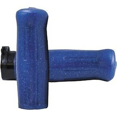 Avon OLD-69-S-BLUE Old School Rubber Sparkling Blue Hand Grips Cable Op Throttle