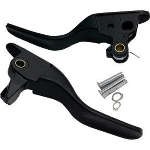 Drag Specialties 0610-2328 Black Short Lever Set for 21-24 Touring