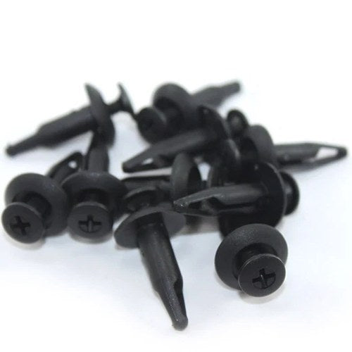 10x Kawasaki Motorcycle Fairing Clips m6 6mm Trim Panel Clip Plastic Screw Rivet