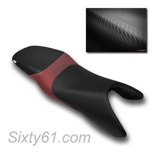 Honda Cbr 600 F4i Seat Cover 2004 2005 2006 Black Carbon Fiber Deep Red Luimoto