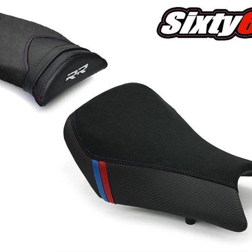BMW S1000RR Seat Cover 2012 2013 2014 Black Suede Blue Red Front-Rear Luimoto