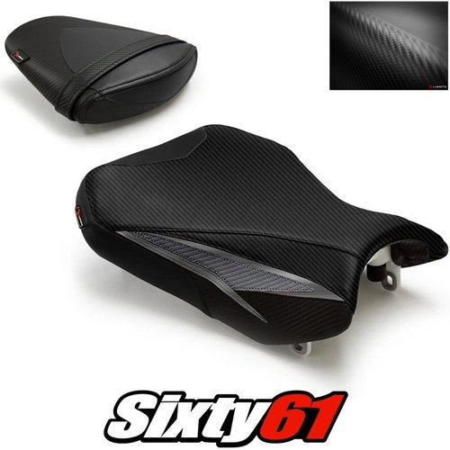 Suzuki Gsxr 600 750 Seat Covers 2011-2024 2025 2026 Luimoto Front Rear Black