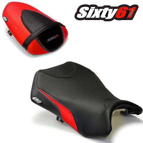 Kawasaki Ninja 250R EX250 Seat Covers 2008-2012 Black Red Front Rear Luimoto