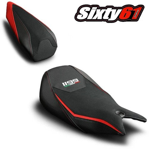 Ducati Panigale 1199 Seat Covers 2011-2015 Luimoto Veloce Front Rear Black