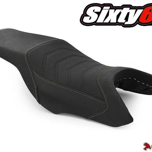 Honda Hornet 900 919 Seat Cover 2002-2009 Luimoto Black Green Stitch Tec-Grip