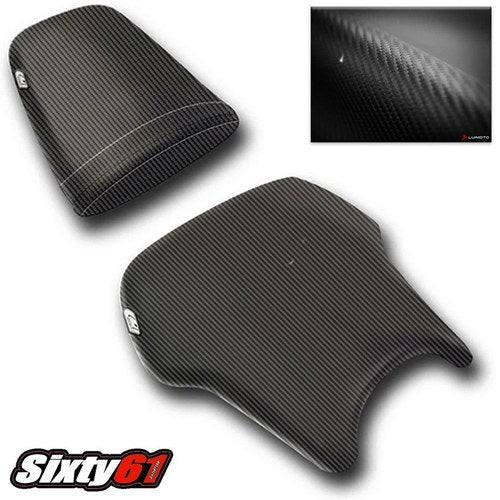 Seat Covers for Honda Cbr 600RR 2003 2004 Luimoto Front Rear Black Carbon