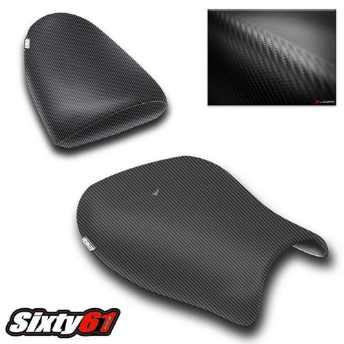 Hayabusa Seat Covers 1999-2006 2007 Luimoto Front Rear Suzuki Black Carbon