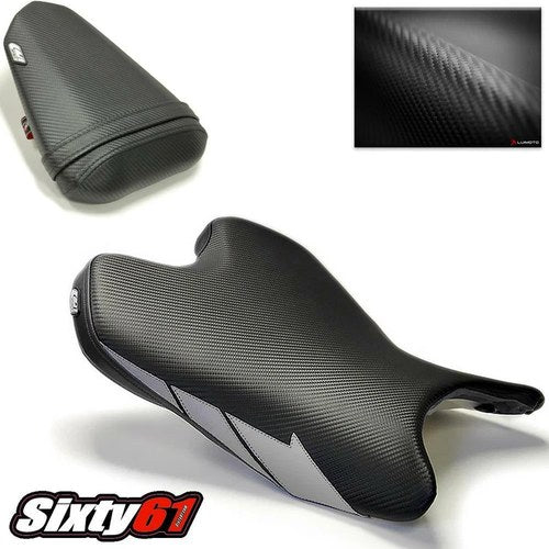 Yamaha R6 Seat Covers 2008-2014 2015 2016 Luimoto Front Rear Gray Black Sport
