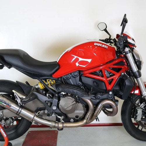 Gpr Exhaust Ducati Monster 821 2015-2016 Homolog Slip-On M3 Titanium Natural
