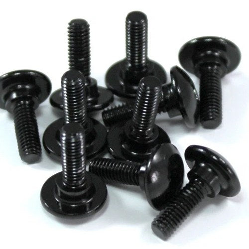 10x Black Aluminium Fairing Bolt m5 x 16mm +3mm Shoulder Step Motorcycle Screw