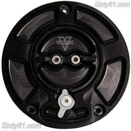 Kawasaki ZX9R Gas Cap Vortex 2000 2001 2002 2003 Black V-3 Fuel Tank Keyless