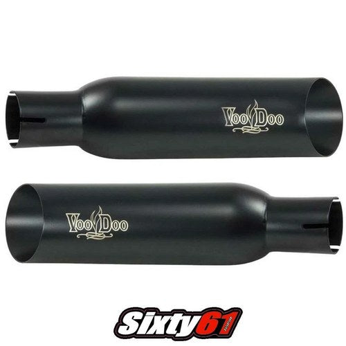 Hayabusa Voodoo Exhaust 2001 2002 2003 2004 2005 2006 2007 Suzuki Black Slip On