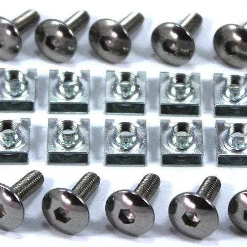 10x Small m5 Honda Fairing Spring Speed Clips & Stainless Bolts Cbr ST1100 Vfr