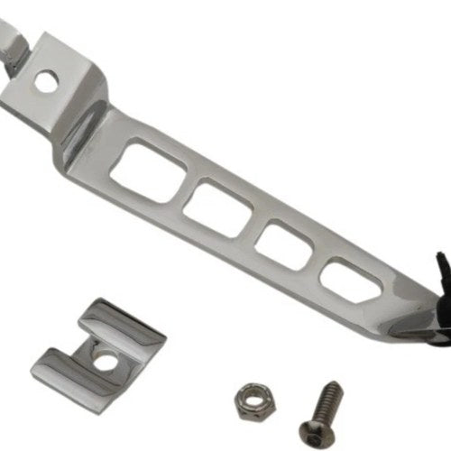 Drag Specialties DS-240022 Chrome Kickstand Extension for 93-05 Dyna