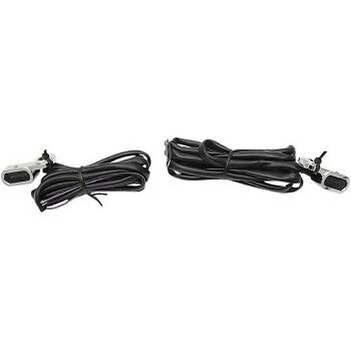 Drag Specialties Chrome Smoke LED Handlebar Marker Lights for Hydraulic Clutch