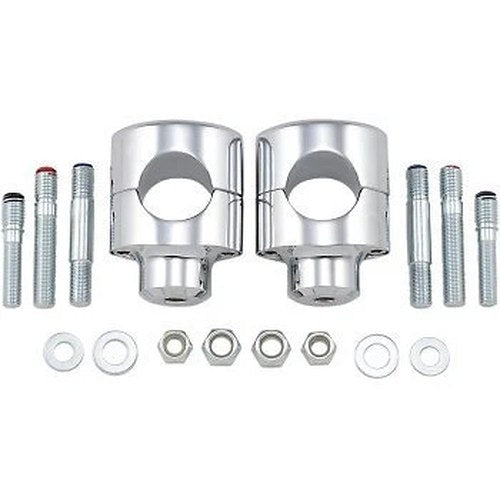 Drag Specialties 0602-0465 Chrome 1-1/2" Big Buffalo Riser Kit 1-1/2" Tall