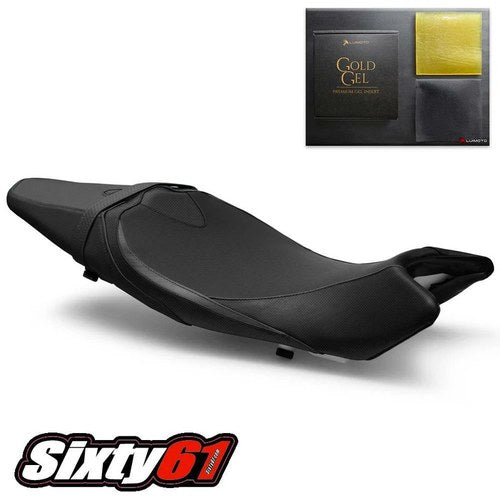 Suzuki SV650 Seat Cover with Gel 2016-2022 2023 2024 2025 Luimoto Front Black