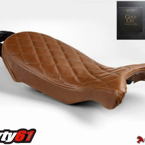BMW R nineT Scrambler - Urban - Solo Seat Cover with Gel 2016-2020 Brown Luimoto