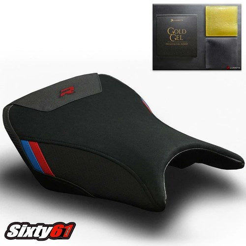 BMW S1000R Seat Cover with Gel 2014-2015 2017-2019 Luimoto Red Logo