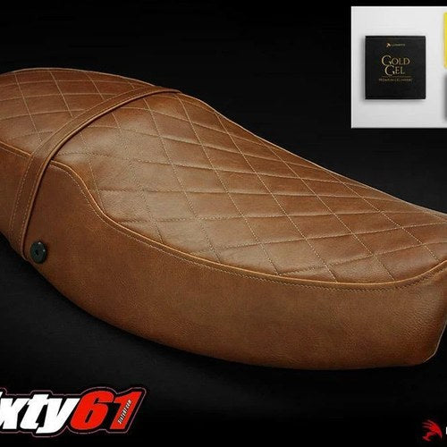 Triumph Thruxton Seat Cover with Gel 2004-2013 2014 2015 Luimoto Brown Vintage
