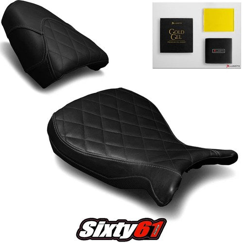 BMW R nineT Pure Racer Seat Covers with Gel 2014-2023 Luimoto Front Rear Black