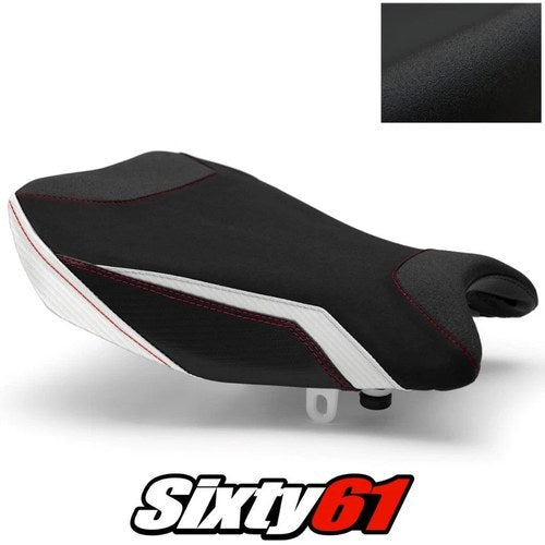 Suzuki Gsxr 1000 Seat Cover 2017-2024 Front Red White Luimoto Tec-Grip Suede