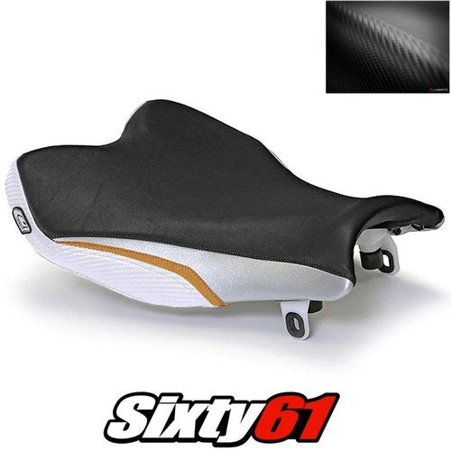 Gsxr 1000 Seat Cover 2009-2014 2015 2016 Suzuki Front Black Gold Luimoto Carbon