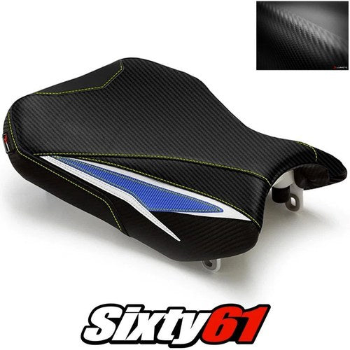 Suzuki Gsxr 600 750 Seat Cover 2011-2025 2026 Front Black Blue Luimoto Carbon