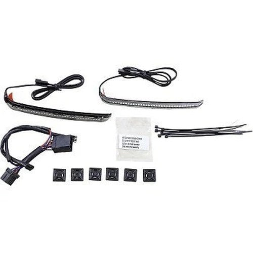 Ciro 40038 Smoke Lens Red LED Bag Blades Accents lights for 97-13 Touring