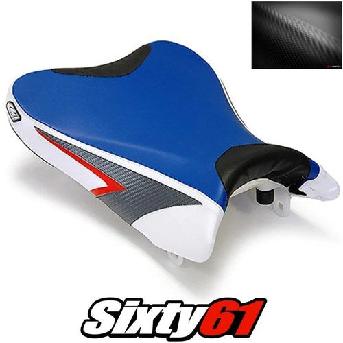 Suzuki Gsxr 600 750 Seat Cover 2008 2009 2010 Front Deep Blue Luimoto Carbon