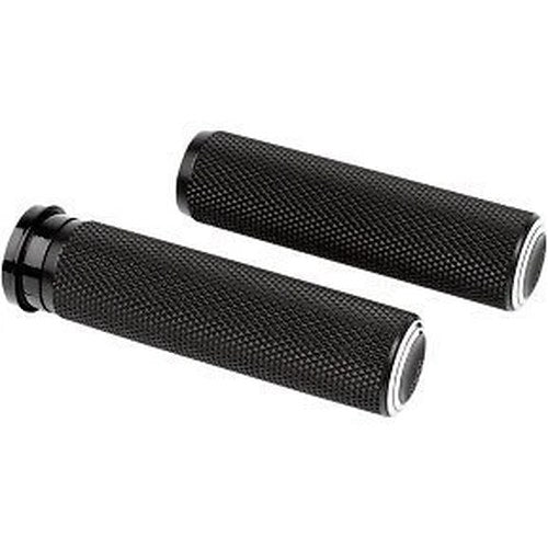 Arlen Ness 07-310 Black Fusion Dual Ring Hand Grips for Harley Electronic Tbw