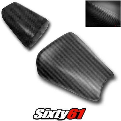 Honda CBR600F4i Seat Cover 2001 2002 2003 Front Rear Black Luimoto Carbon Fiber