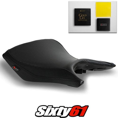 Yamaha R3 Seat Cover and Gel 2015-2023 2024 2025 Black Luimoto Tec-Grip Carbon