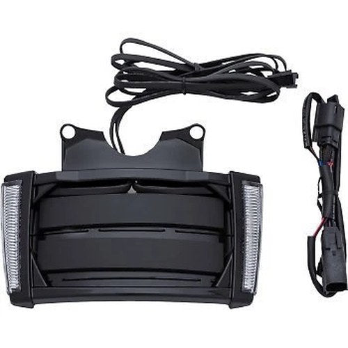 Ciro 40303 Black Smoke LED Lighted License Plate Frame for 14-21 Flhx
