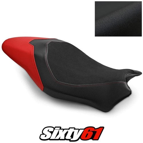 Ducati Monster 821 1200 Seat Cover 2017 2018 2019 2020 2021 Red Luimoto Suede