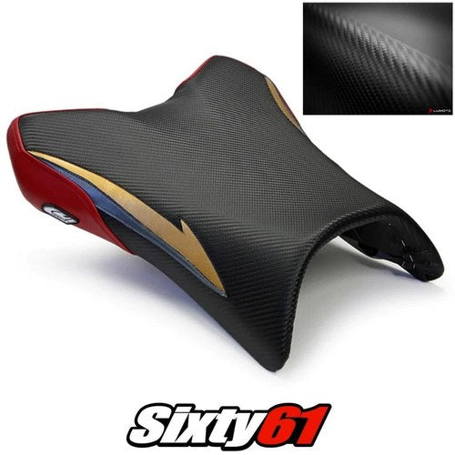 Yamaha FZ1 Seat Cover 2006-2011 2012 2013 2014 2015 2016 Deep Red Luimoto Carbon